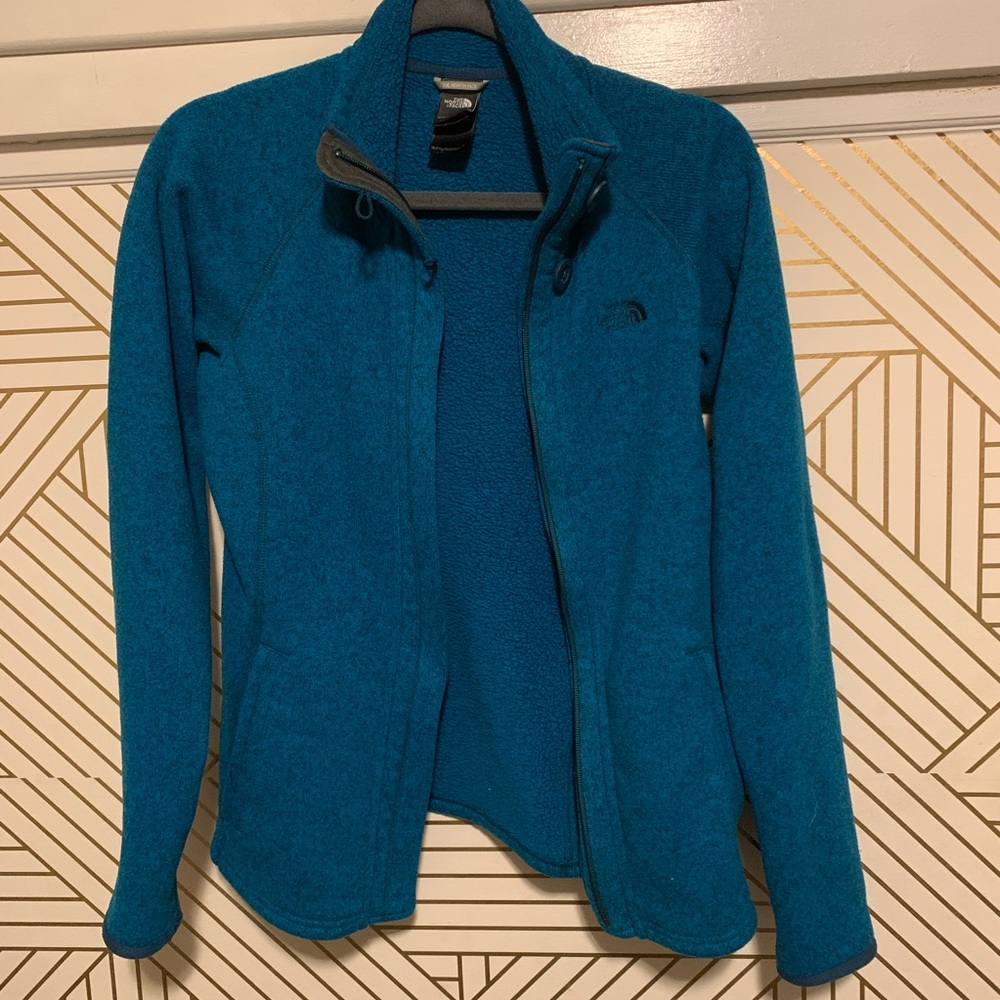 The North Face blue fleece zip up